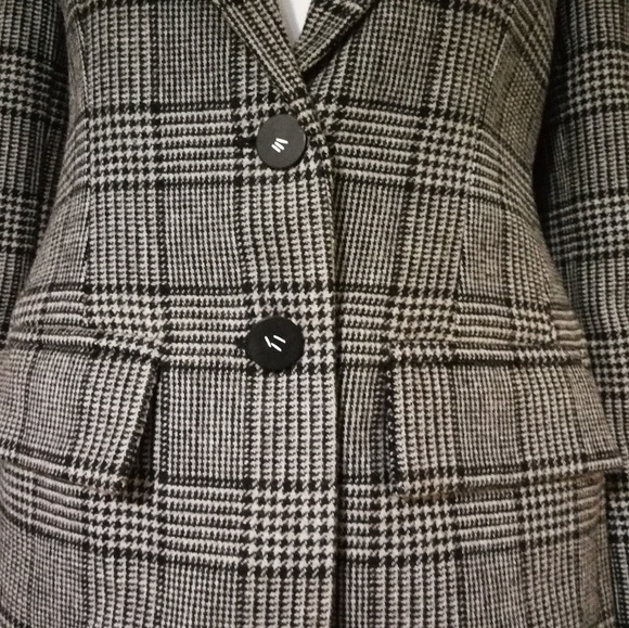 TIBI ALDRIDGE TWEED OVERSIZED BLAZER WOOL-BLEND - Picture 4 of 8